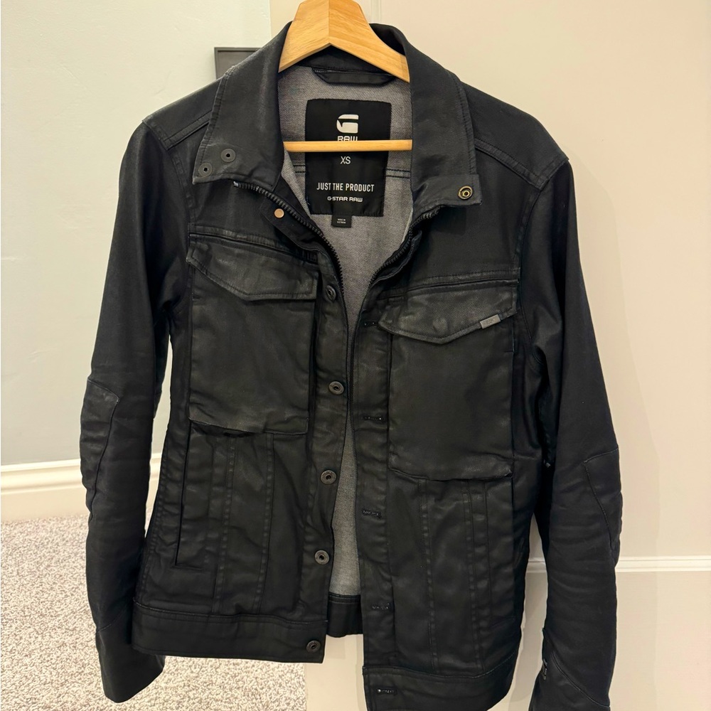 G-Star Motorcycle Denim Jacket Navy Blue XS Men’s